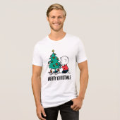 Erdnüsse | Charlie Brown Christmas Lights Tri-Blend Shirt (Vorderseite voll)
