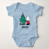 Erdnüsse | Charlie Brown Christmas | Name hinzufüg Baby Strampler (Vorderseite)