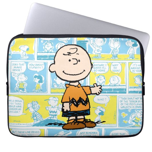 Erdnüsse | Charlie Brown Comic-Muster Laptopschutzhülle (Vorderseite)