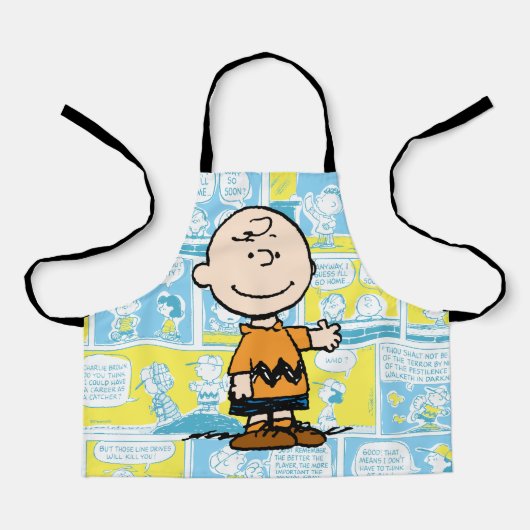 Erdnüsse | Charlie Brown Comic-Muster Schürze (Vorderseite)