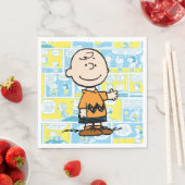 Erdnüsse | Charlie Brown Comic-Muster Serviette (Beispiel)