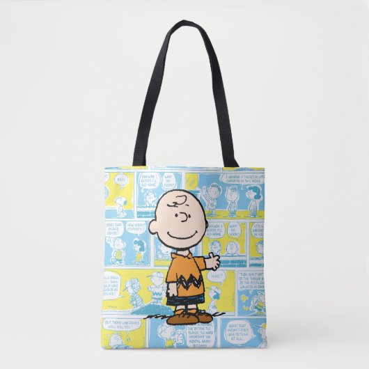 Erdnüsse | Charlie Brown Comic-Muster Tasche (Vorderseite)