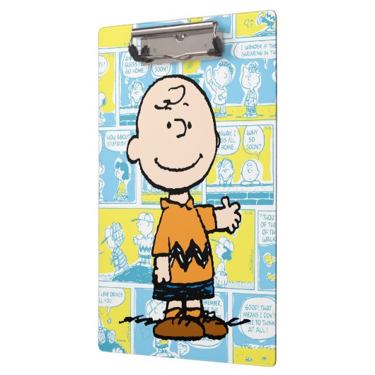 Erdnüsse | Charlie Brown Comic Pattern Klemmbrett (Links)