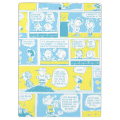 Erdnüsse | Charlie Brown Comic Pattern Klemmbrett (Rückseite)