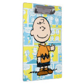 Erdnüsse | Charlie Brown Comic Pattern Klemmbrett (Rechts)