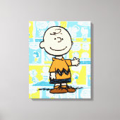Erdnüsse | Charlie Brown Comic Pattern Leinwanddruck (Vorderseite)