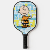 Erdnüsse | Charlie Brown Comic Pattern Pickleball Schläger (Vorderseite)