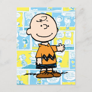 Erdnüsse   Charlie Brown Comic Pattern Postkarte