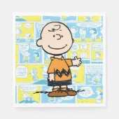 Erdnüsse | Charlie Brown Comic Pattern Serviette (Vorderseite)