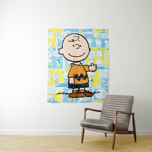 Erdnüsse | Charlie Brown Comic Pattern Wandteppich (Beispiel)