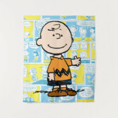 Erdnüsse | Charlie Brown Comic Pattern Wandteppich (Vorderseite)