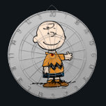 Erdnüsse | Charlie Brown Dartscheibe<br><div class="desc">Charlie Brown ist der liebenswerte Verlierer im zig-zag T - Shirt. Karo in diesem niedlichen Peanuts-Design mit Charlie Brown und seinem liebevollen Lächeln.</div>