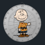 Erdnüsse | Charlie Brown Dartscheibe<br><div class="desc">Charlie Brown ist der liebenswerte Verlierer im zig-zag T - Shirt. Karo in diesem niedlichen Peanuts-Design mit Charlie Brown und seinem liebevollen Lächeln.</div>