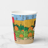 Erdnüsse | Charlie Brown Erntedank Fest Pappbecher (Rechts)