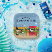 Erdnüsse | Charlie Brown Erntedank Fest Pappteller (Party)