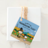 Erdnüsse | Charlie Brown Erntedank Ihren Namen hin Geschenkanhänger (Beispiel)