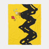 Erdnüsse | Charlie Brown Flying Kite Fleecedecke (Vorderseite)