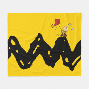 Erdnüsse   Charlie Brown Flying Kite Fleecedecke