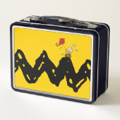 Erdnüsse | Charlie Brown Flying Kite Metall Brotdose (Rückseite)