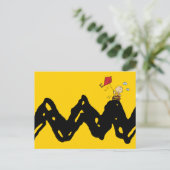 Erdnüsse | Charlie Brown Flying Kite Postkarte (Stehend Vorderseite)