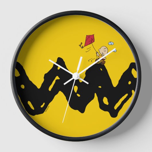 Erdnüsse | Charlie Brown Flying Kite Uhr (Vorderseite)