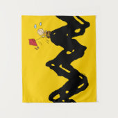 Erdnüsse | Charlie Brown Flying Kite Wandteppich (Vorderseite)