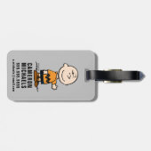 Erdnüsse | Charlie Brown Gepäckanhänger (Rückseite horizontal)