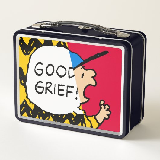 Erdnüsse | Charlie Brown Good Kummer Half & Half Metall Brotdose (Rückseite)