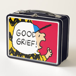 Erdnüsse   Charlie Brown Good Kummer Half & Half Metall Brotdose
