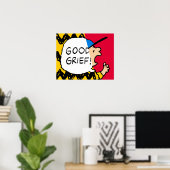 Erdnüsse | Charlie Brown Good Kummer Half & Half Poster (Heimbüro)