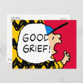 Erdnüsse | Charlie Brown Good Kummer Half & Half Postkarte (Vorne/Hinten)