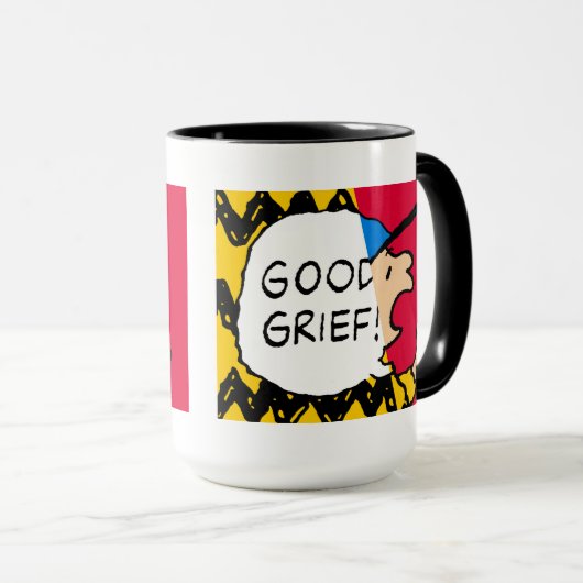 Erdnüsse | Charlie Brown Good Kummer Half & Half Tasse (VorderseiteRechts)