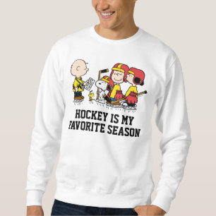 Erdnüsse Charlie Brown Hockey Coach Sweatshirt