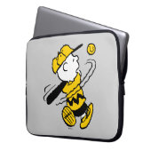 Erdnüsse | Charlie Brown in Bat Laptopschutzhülle (Vorderseite Links)