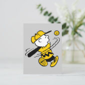 Erdnüsse | Charlie Brown in Bat Postkarte (Stehend Vorderseite)
