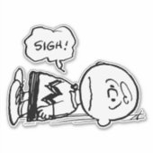 Erdnüsse | Charlie Brown ist unten Aufkleber (Vorderseite)