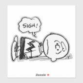 Erdnüsse | Charlie Brown ist unten Aufkleber (Blatt)