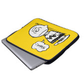 Erdnüsse | Charlie Brown ist unten Laptopschutzhülle (Vorne Knopf)