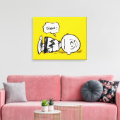 Erdnüsse | Charlie Brown ist unten Leinwanddruck (Insitu (Wohnzimmer))