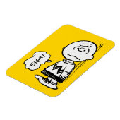Erdnüsse | Charlie Brown ist unten Magnet (Linke Seite)