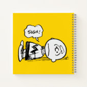 Erdnüsse | Charlie Brown ist unten Notizblock (Rückseite)