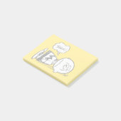 Erdnüsse | Charlie Brown ist unten Post-it Klebezettel (angewinkelt)