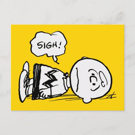 Erdnüsse | Charlie Brown ist unten Postkarte (Vorderseite)