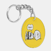 Erdnüsse | Charlie Brown ist unten Schlüsselanhänger (Vorderseite links)