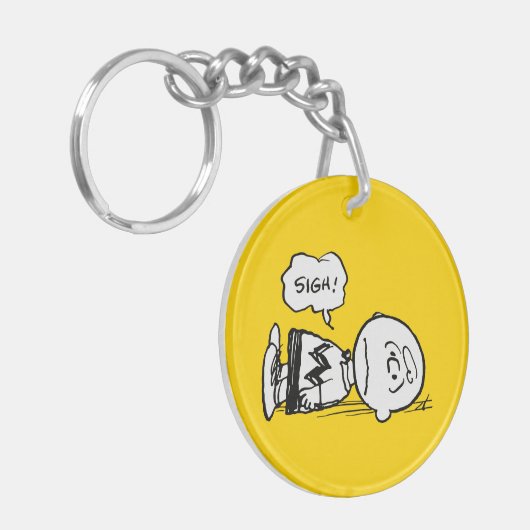 Erdnüsse | Charlie Brown ist unten Schlüsselanhänger (Vorderseite links)