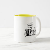 Erdnüsse | Charlie Brown ist unten Zweifarbige Tasse (VorderseiteRechts)