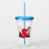 Erdnüsse | Charlie Brown & Linus Acryltrinkbecher (Vorderseite)