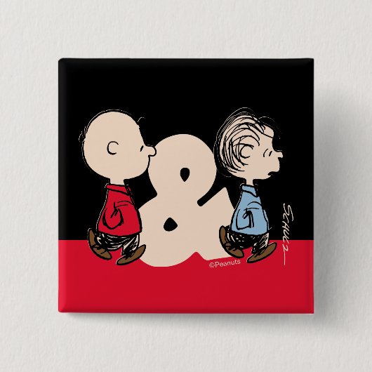 Erdnüsse | Charlie Brown & Linus Button (Vorderseite)