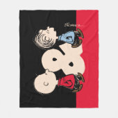 Erdnüsse | Charlie Brown & Linus Fleecedecke (Vorderseite)