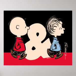 Erdnüsse   Charlie Brown & Linus Poster